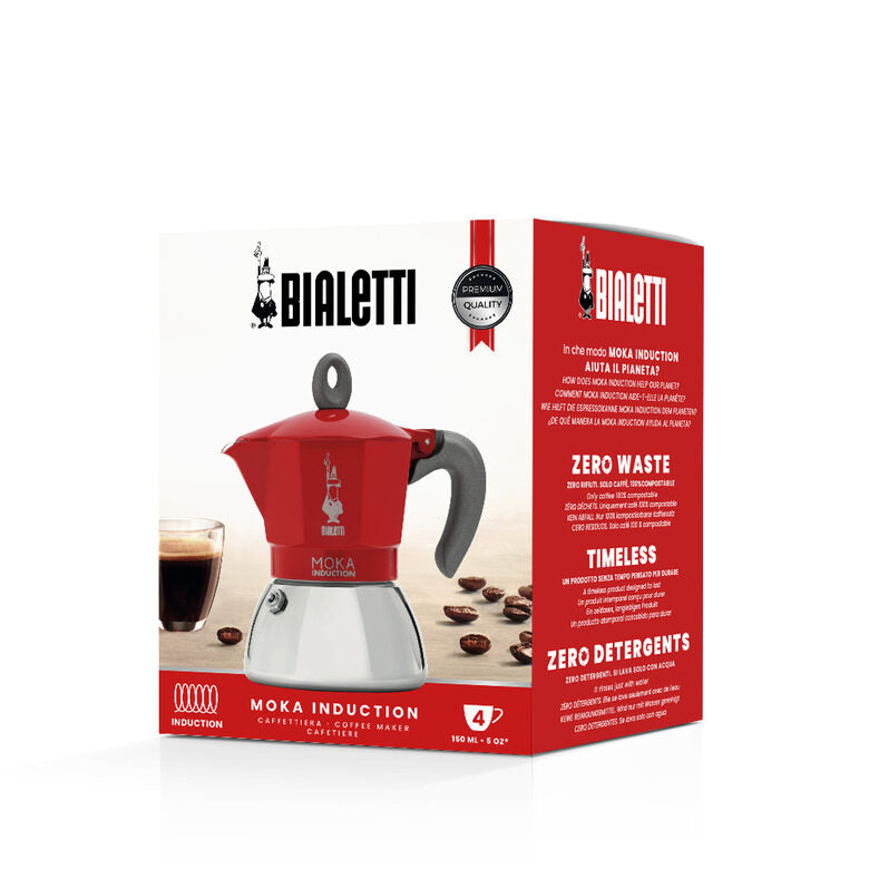 Bialetti MOKA INDUCTION RED 4 TZ