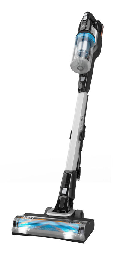 Black & Decker BHFEB520D1 aspirapolvere senza filo Nero, Trasparente, Bianco Senza sacchetto