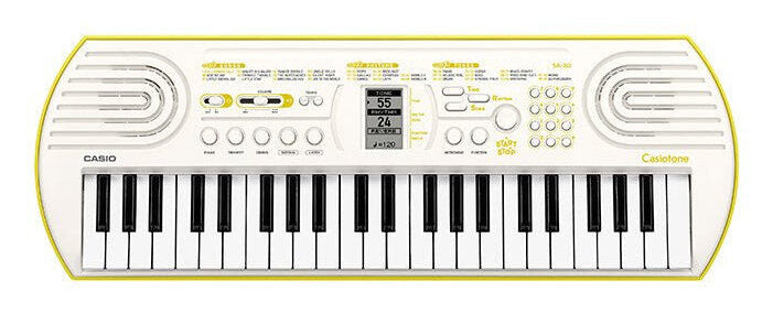 Casiotone SA-80 Tastiera Musicale con 44 tasti Bianca