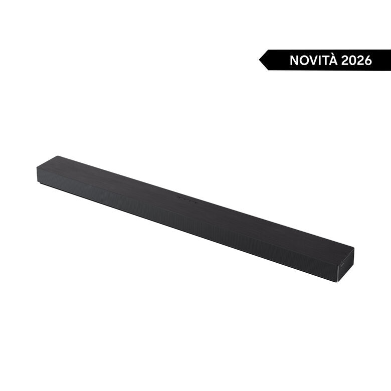 Samsung Soundbar HW-QS90H/XC, Audio 7.1.2 canali, potenza 330W, Active Voice Amplifier Pro, Bluetooth 5.3, Q-Symphony, Wireless Dolby Atmos, 2026