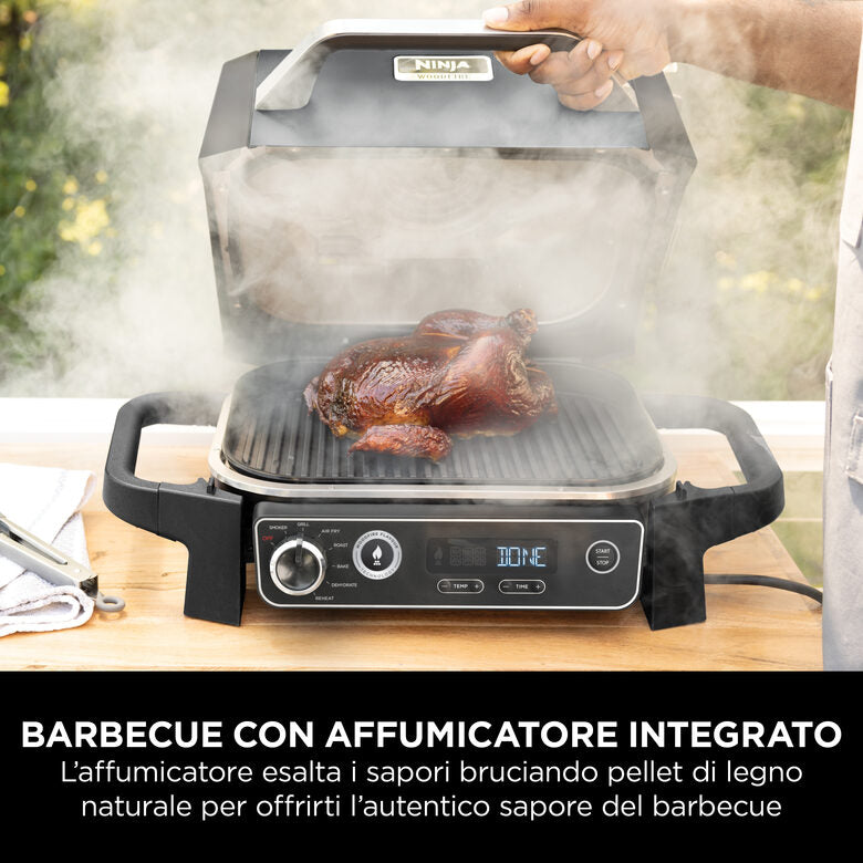 Ninja Barbecue elettrico Woodfire con affumicatore integrato OG701EU