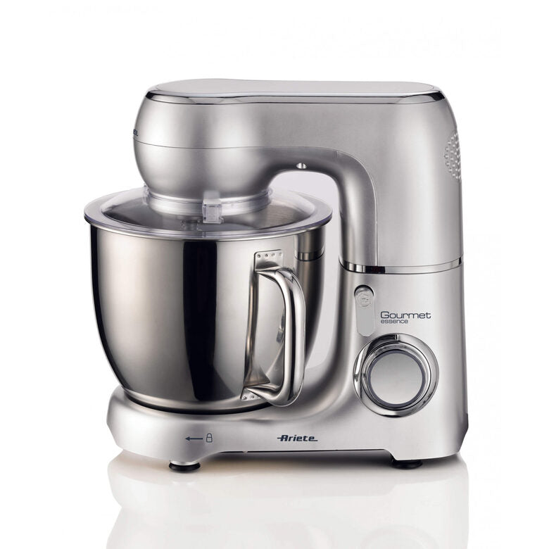 Ariete 1583 Gourmet Essence, Impastatrice Planetaria, Impasta, Monta e Amalgama, 1300W, Capacità 5,2L, 2 fruste e 1 gancio, 10 velocità + Pulse