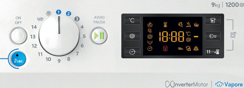 Indesit BWE 91296X WV IT Lavatrice A Libera Installazione 9 Kg, 1200 Giri, Classe A, Bianco