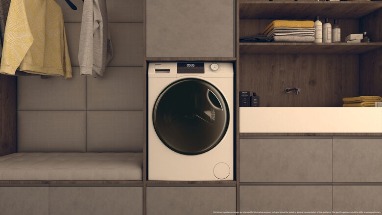 Haier HWD100-BP16929AS Serie 1 Lavasciuga A Libera Installazione 10+6 Kg, 1600 Giri, Inverter, Refresh, Classe A-20%, Bianco