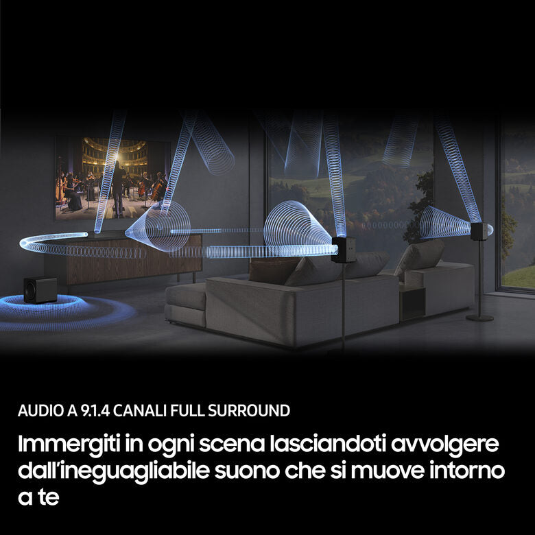 Samsung Soundbar HW-Q930F/ZF, Audio 9.1.4 canali, Wireless Dolby Atmos, 2025