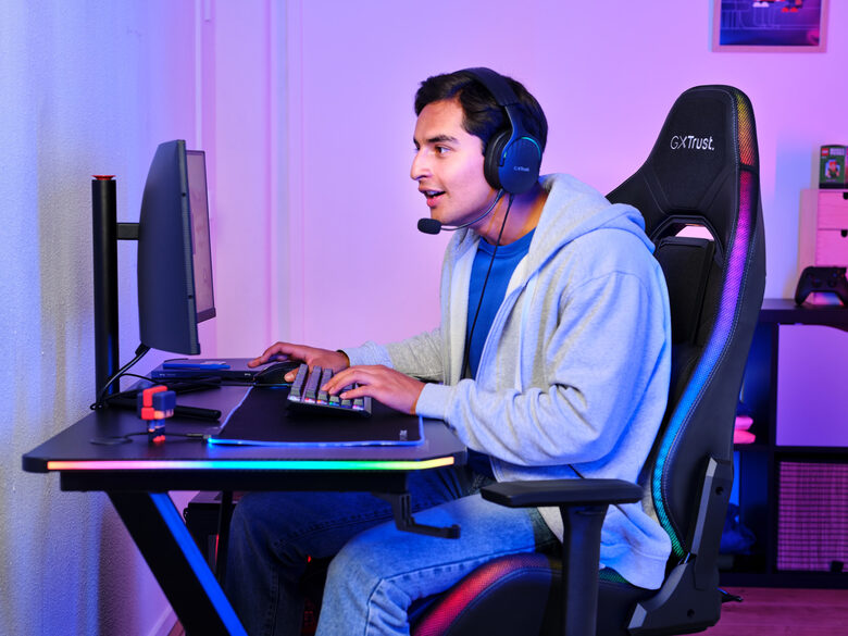 Trust GXT 719 Ruya Sedia da gaming per PC Seduta imbottita Nero