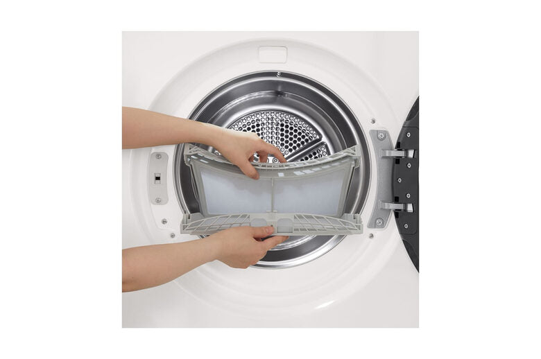 LG RNX5009TWBB Serie X5 Asciugatrice Libera Installazione 9 Kg, Pompa Di Calore Dual Inverter, Turbo Dry, AI Dry, Wi-Fi, Allergy Care, Classe B, Bianco