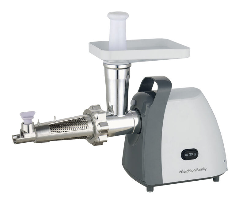Melchioni 118420214 tritacarne 250 W Grigio, Stainless steel, Bianco