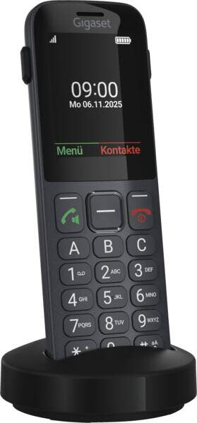Gigaset Comfort 600 SIM 6,1 cm (2.4") 118 g Nero, Grigio