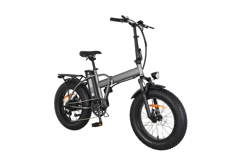 EMG M1X 48V Matt Titanium E-Bike Fat Bike Pieghevole 20" 48V 10,4Ah Titanio Opaco