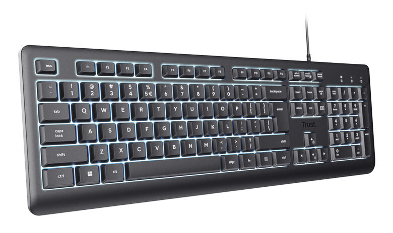 Trust Primo Beleuchtete tastiera Casa/ufficio USB QWERTY Italiano Nero