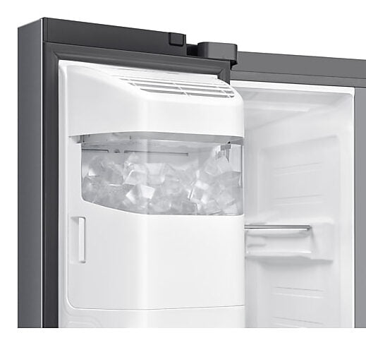 Samsung RS70F65KETEF Frigorifero Side By Side A Libera Installazione, AI Inverter, All-around Cooling, AI Hybrid Cooling, Dispenser Senza Allaccio Idrico, Classe E, Inox