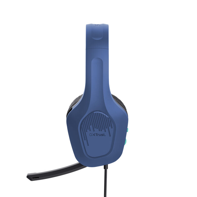 Trust GXT 415B Zirox Auricolare Cablato A Padiglione Giocare Blu