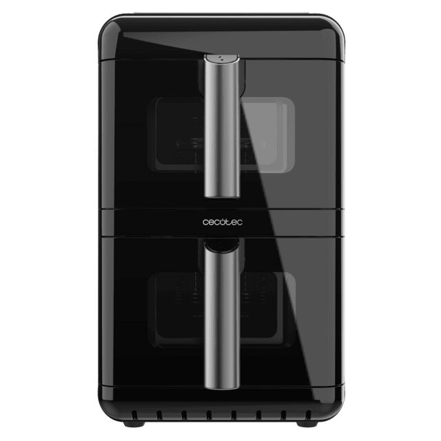 Cecotec Cecofry DuoLevel 12000 Window Doppia Friggitrice ad aria senza olio 12 L Indipendente 2900 W Friggitrice ad aria calda Nero