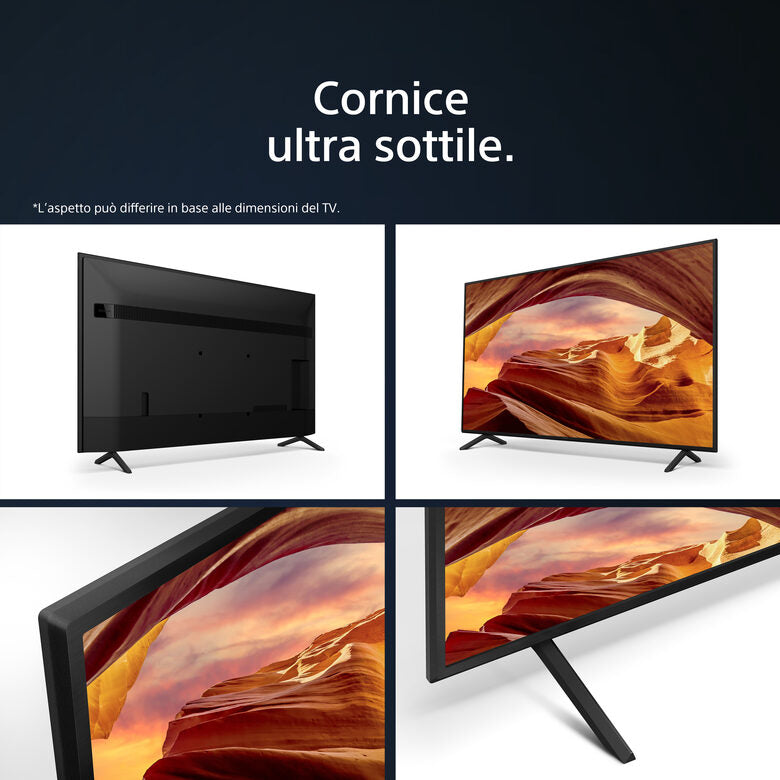 Sony KD-55X75WL Televisione Smart TV 55 Pollici Led 4K Hdr Google TV Bravia Core Narrow Bezel Design