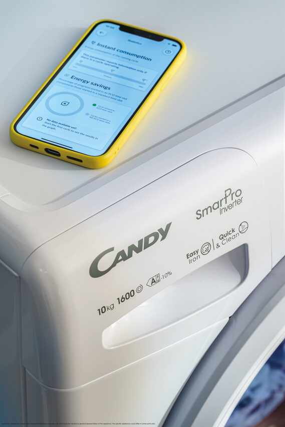 Candy Smart ProInverter CO4104TWM/1-S lavatrice Carica frontale 10 kg 1400 Giri/min A Bianco