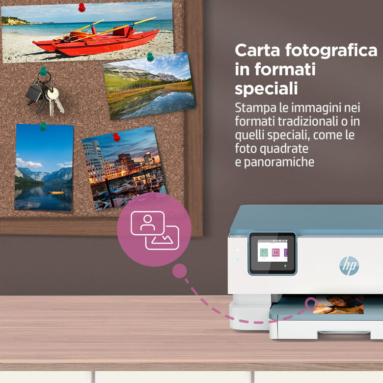 HP ENVY Inspire 7221e Wireless All-in-One Colore Stampante, Instant Ink; Stampa di foto