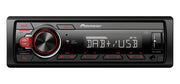Pioneer MVH-130DAB Radio per auto multimediale Nero, Rosso 200 W