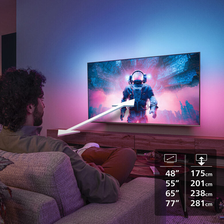 Philips Ambilight TV 65OLED770 4K UHD OLED 164cm 65" pollici Smart TV Dolby Vision and Dolby Atmos Titan OS