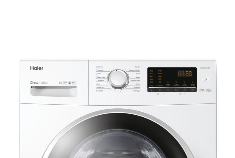 Haier CIN Series HW100-B14CIN lavatrice Caricamento frontale 10 kg 1400 Giri/min A Bianco