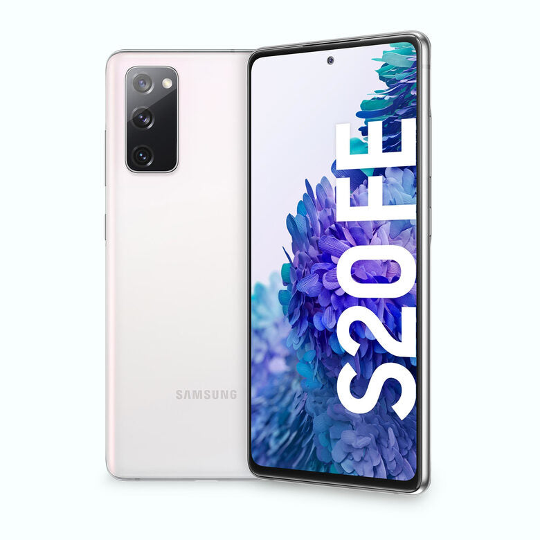 Samsung Galaxy S20 FE 4G, Processore Snapdragon 865, Display 6.5" Super AMOLED, 3 fotocamere posteriori, 128 GB Espandibili, RAM 6GB, Batteria 4.500mAh, Hybrid SIM, Cloud White