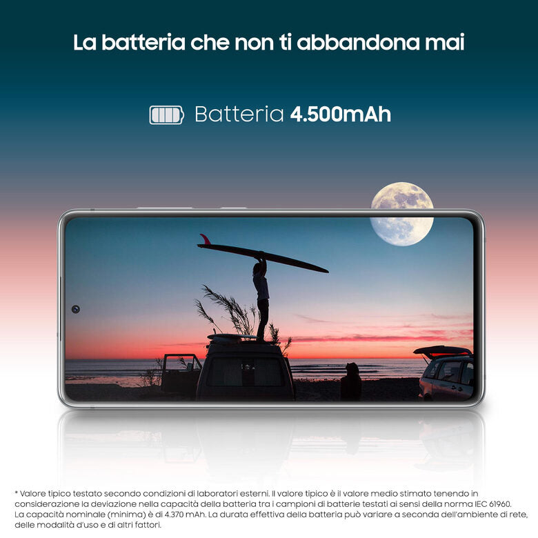 Samsung Galaxy S20 FE 4G, Processore Snapdragon 865, Display 6.5" Super AMOLED, 3 fotocamere posteriori, 128 GB Espandibili, RAM 6GB, Batteria 4.500mAh, Hybrid SIM, Cloud White