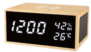 Lowell Sveglia digitale multifunzione JD9533 in Legno