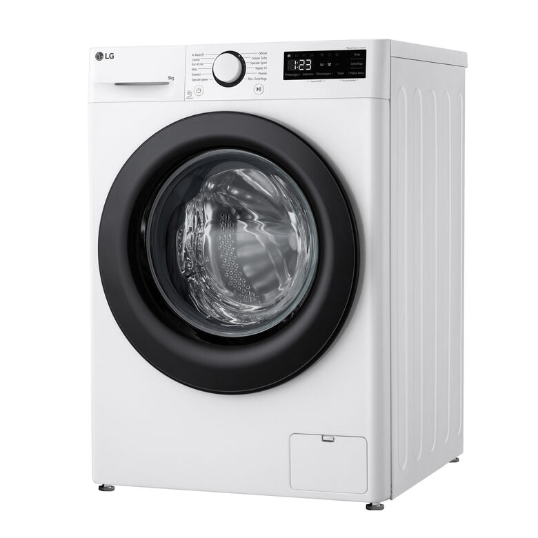 LG F4R3009NNWB Lavatrice 9kg AI DD, Classe A-10%, 1400 giri, Lavaggio con AI