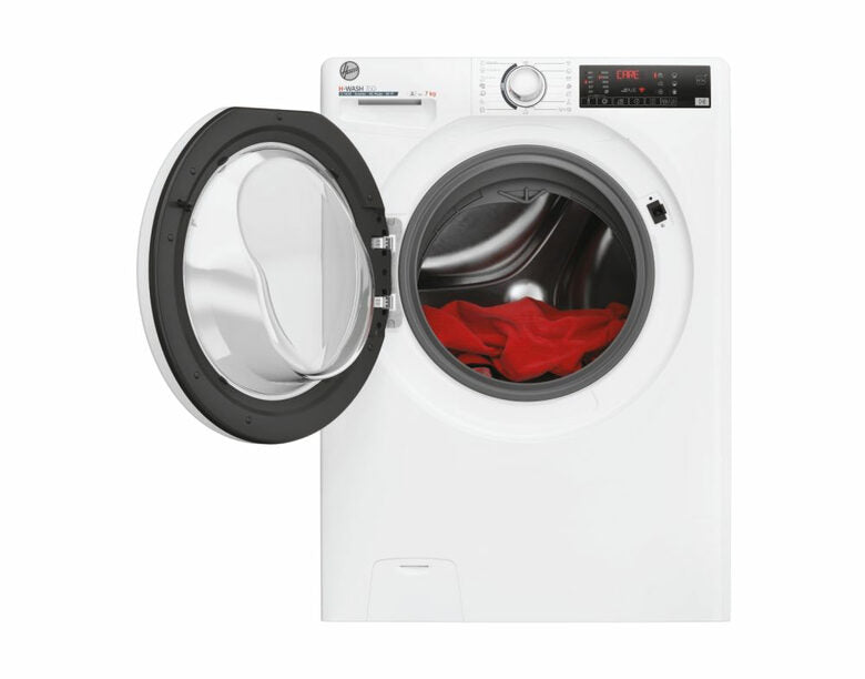 Hoover H3WP4474TAM6/1-S H-WASH 350 Lavatrice Slim A Libera Installazione 7 Kg, 1400 Giri, Classe A, Inverter, Wi-fi, Bianco