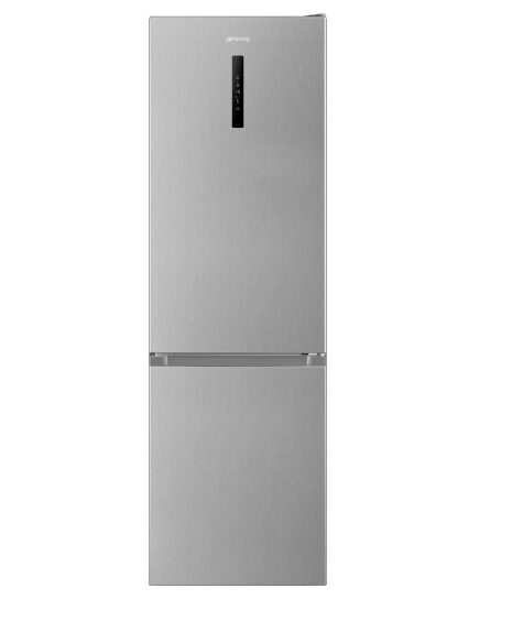 Smeg RC20XDNE Frigorifero Combinato A Libera Installazione, No Frost, Temperatura Controllata, Ventilazione Multiflow, Classe E, Acciaio Inox