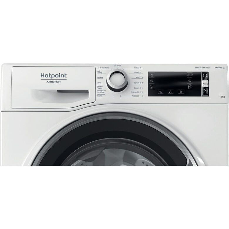 Hotpoint Ariston NBT1148WSAIT Lavatrice A Libera Installazione 11 Kg, 1400 Giri, Antimacchia, Classe A, Bianco