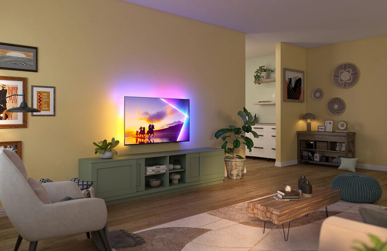 Philips 43 UHD Qled 4K TV Lcd 43" pollici Smart Ambilight Titan OS