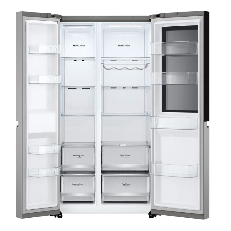 LG InstaView GSVV80PYLL frigorifero side-by-side Libera installazione 655 L E Argento