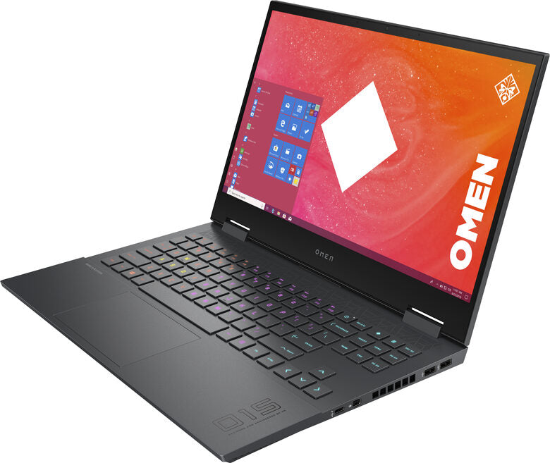 HP OMEN 15-en1040nl Computer portatile 39,6 cm (15.6") Full HD AMD Ryzen 7 16 GB DDR4-SDRAM 512 GB SSD NVIDIA GeForce RTX 3060 Wi-Fi 6 (802.11ax) Windows 10 Home Nero