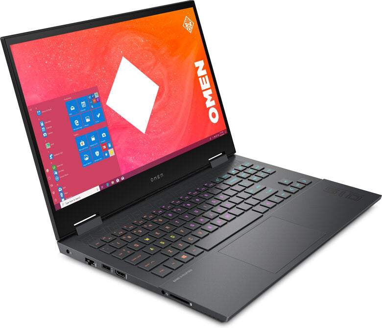 HP OMEN 15-en1040nl Computer portatile 39,6 cm (15.6") Full HD AMD Ryzen 7 16 GB DDR4-SDRAM 512 GB SSD NVIDIA GeForce RTX 3060 Wi-Fi 6 (802.11ax) Windows 10 Home Nero