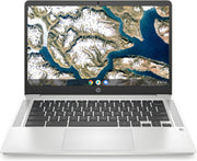 HP Chromebook 14a-na0044nl 35,6 cm (14") Full HD Intel® Celeron® 4 GB LPDDR4-SDRAM 64 GB eMMC Wi-Fi 5 (802.11ac) Chrome OS Grigio, Argento