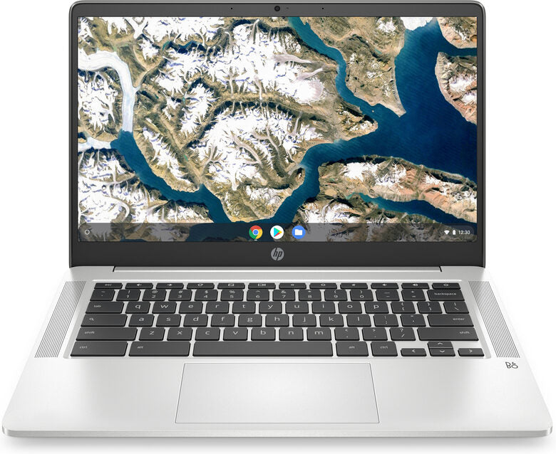 HP Chromebook 14a-na0044nl 35,6 cm (14") Full HD Intel® Celeron® 4 GB LPDDR4-SDRAM 64 GB eMMC Wi-Fi 5 (802.11ac) Chrome OS Grigio, Argento