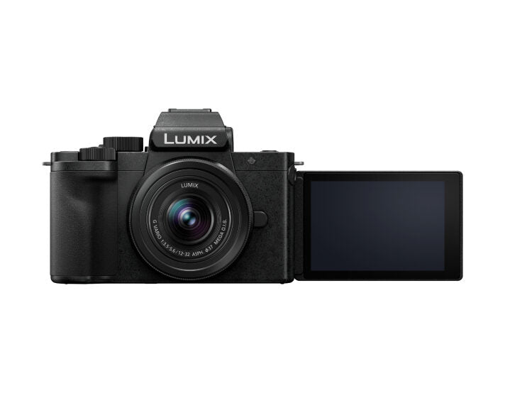 Fotocamera Panasonic Lumix DC-G100DKEGK Fotocamera DC-G100D + Obiettivo H-FS 12-32 Nero [DC-G100DKEGK]