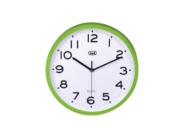 Trevi OM 3302 S Orologio da parete in quarzo Cerchio Verde, Bianco