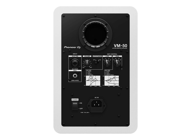 Pioneer DJ VM-50 Altoparlante Bianco da 5" Singolo