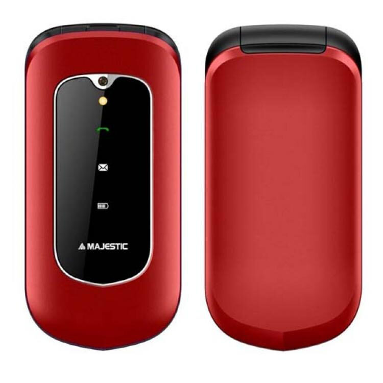 New Majestic Skill 4,5 cm (1.77") 78 g Rosso Telefono per anziani