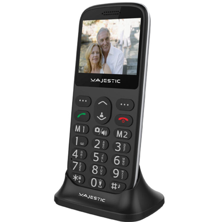 New Majestic TLF-Sileno 72 5,87 cm (2.31") 76,5 g Nero Telefono per anziani