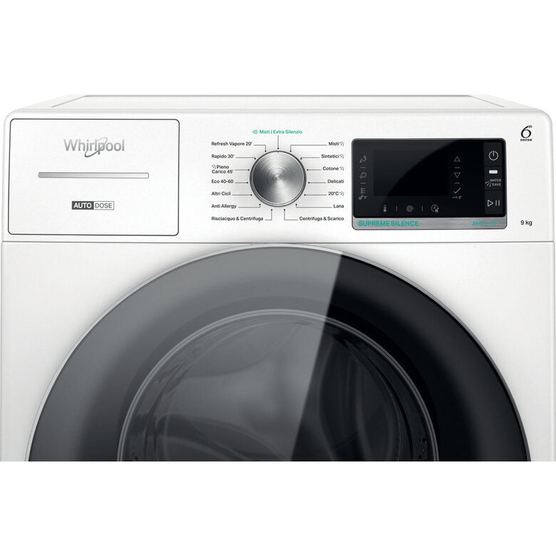 Whirlpool W8 W946WR IT lavatrice Caricamento frontale 9 kg 1400 Giri/min A Bianco