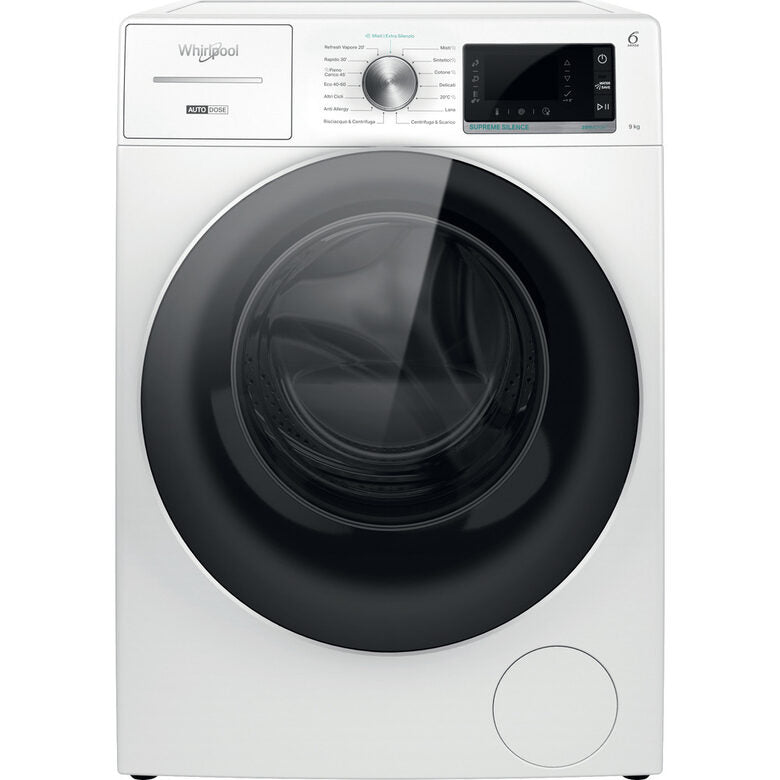 Whirlpool W8 W946WR IT lavatrice Caricamento frontale 9 kg 1400 Giri/min A Bianco