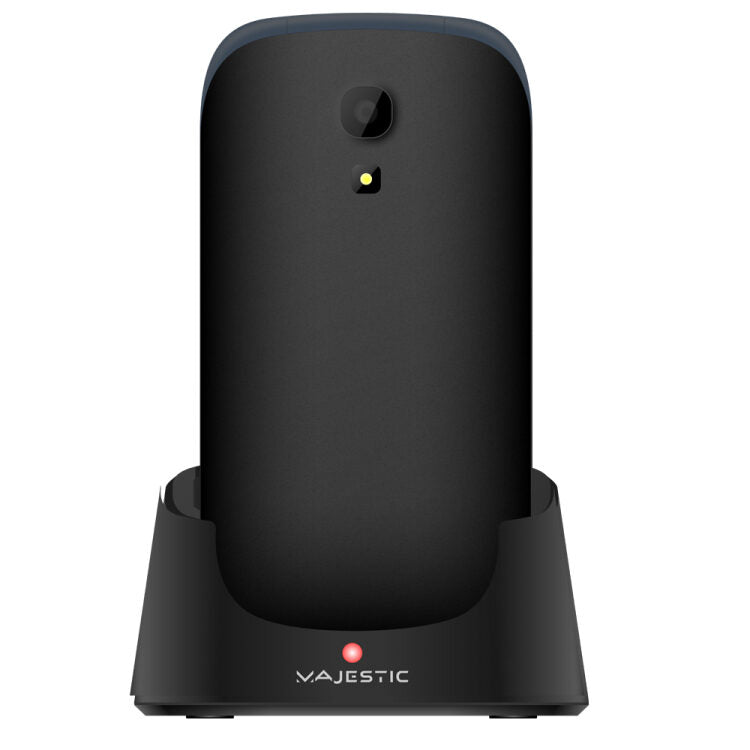 New Majestic TLF-Sileno 52 Flip 7,11 cm (2.8") 93,6 g Nero Telefono per anziani