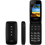 New Majestic TLF-Sileno 41R Flip 6,1 cm (2.4") 100 g Nero Telefono per anziani