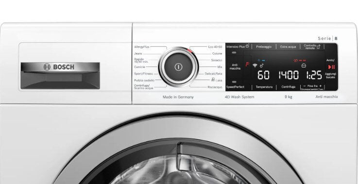 Bosch Serie 8 WAV28MA9II lavatrice Caricamento frontale 9 kg 1400 Giri/min A Bianco