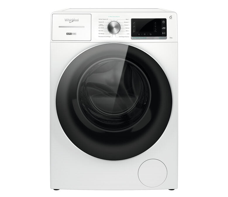 Whirlpool W8W846WR IT lavatrice Caricamento frontale 8 kg 1400 Giri/min A Bianco