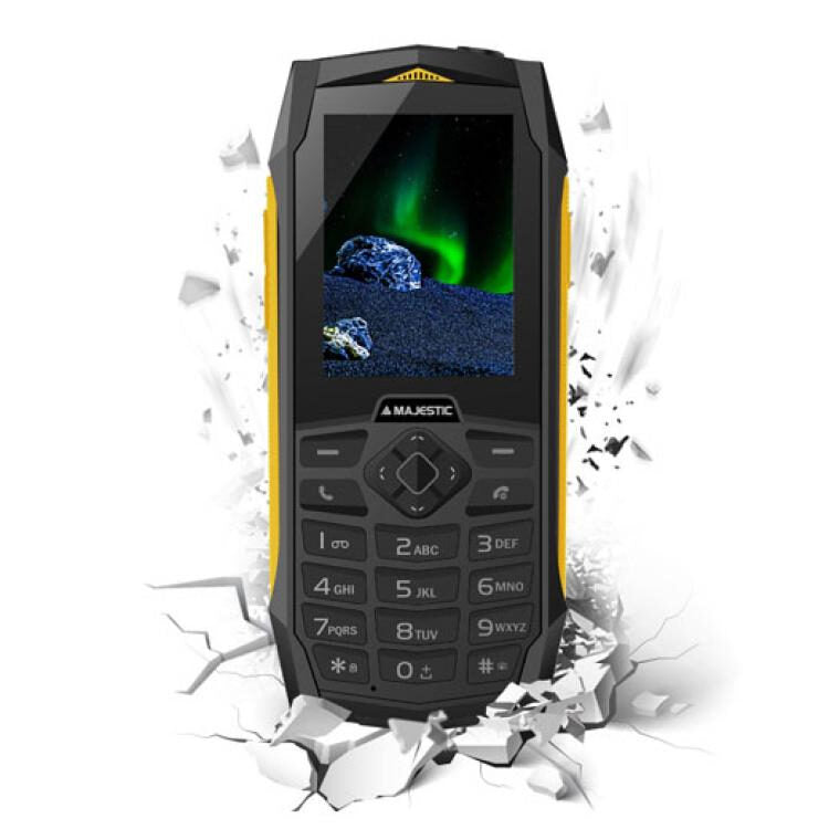 New Majestic Tank 6,1 cm (2.4") 156 g Nero, Arancione Telefono cellulare basico