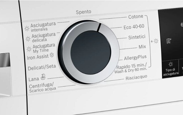 Bosch Serie 6 WNG25440IT lavasciuga Libera installazione Caricamento frontale Bianco E